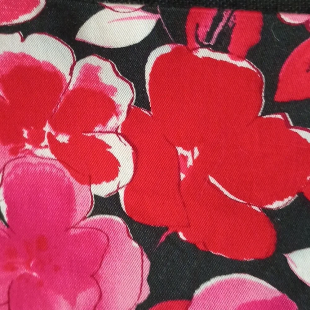 Sleeveless Black Red and Fuschia Floral Midi Dress by AGB Dress Size 16 - Picture 3 of 7